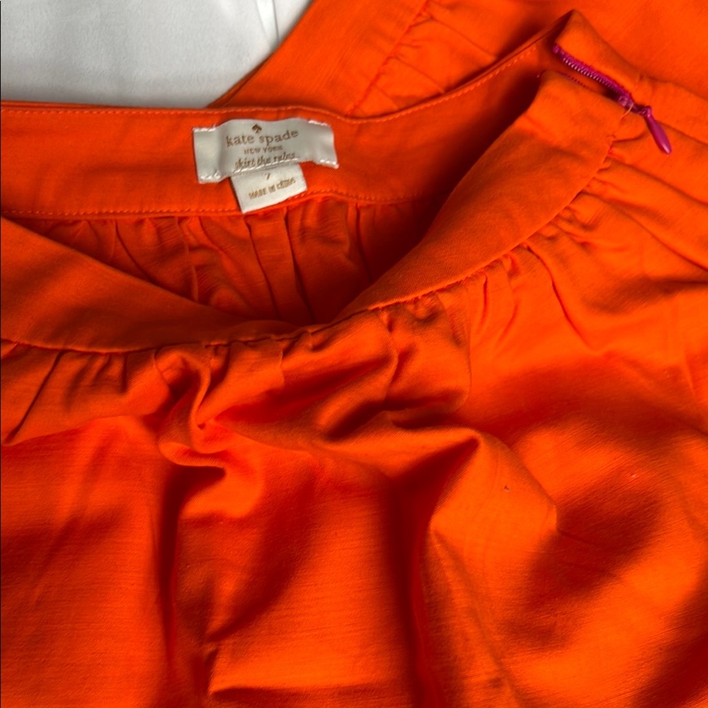 Kate Spade Orange and Pink Midi Skirt - Picture 2 of 2